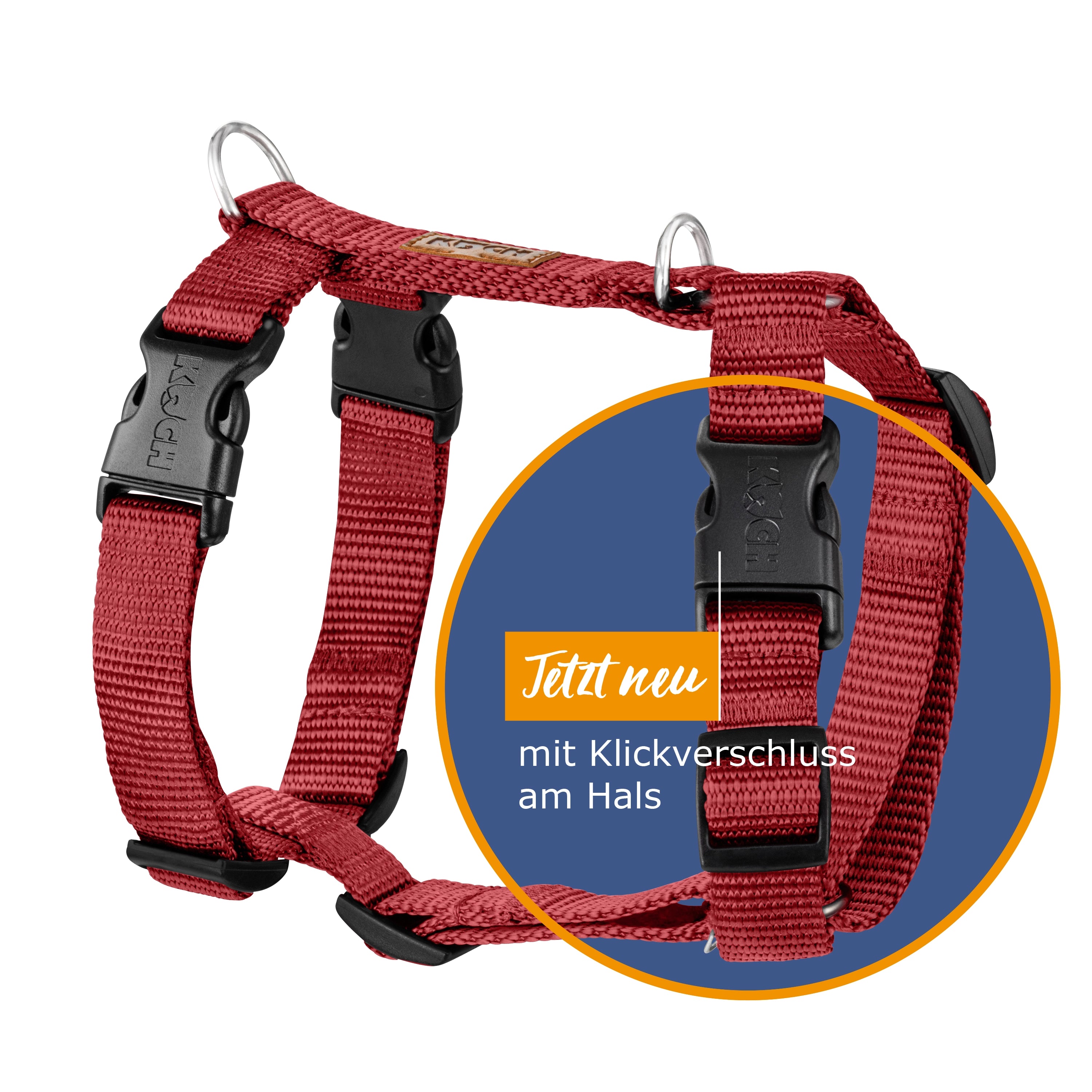 KOCH Comfort Hundegeschirr bordeaux #farbe_bordeaux