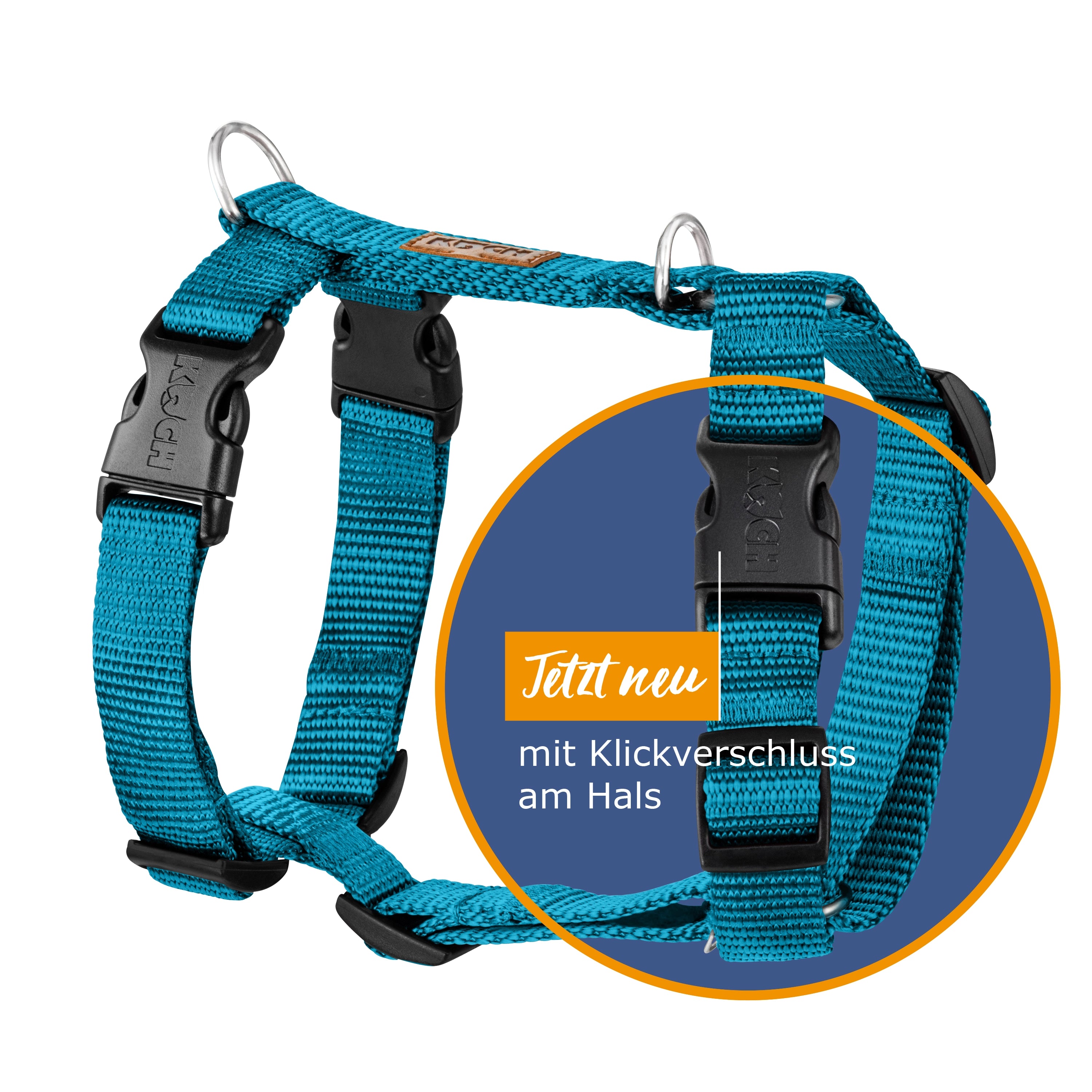 KOCH Comfort Hundegeschirr petrol #farbe_petrol