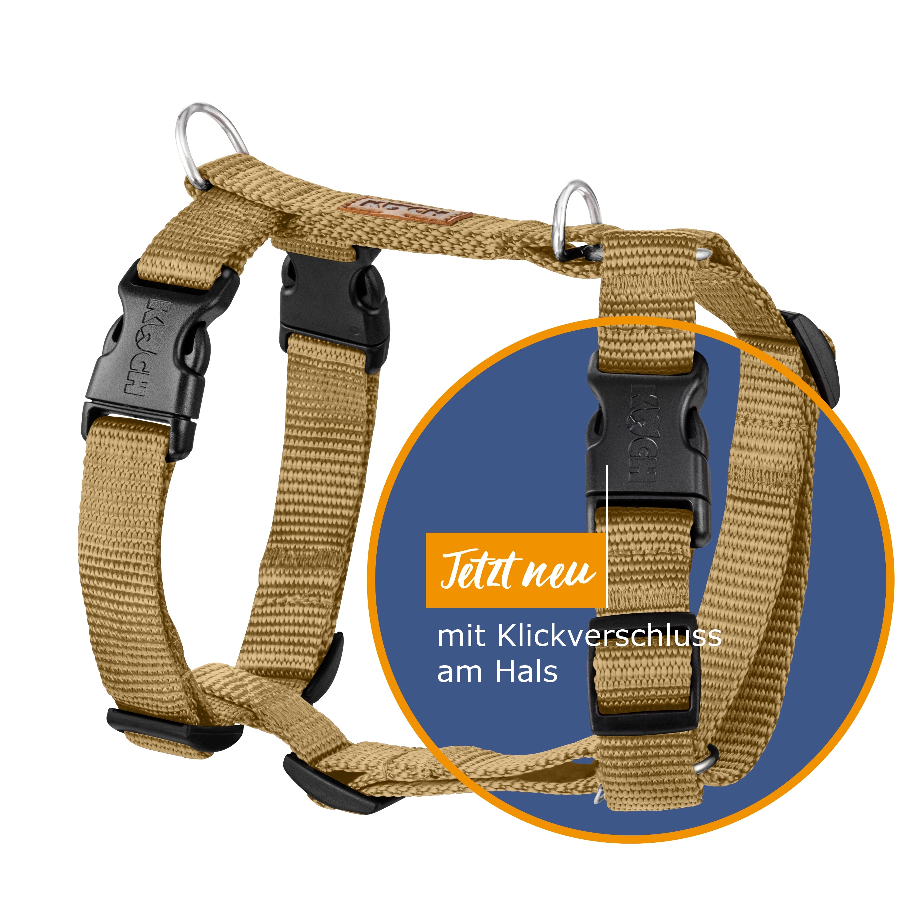 KOCH Comfort Hundegeschirr gold beige #farbe_gold beige