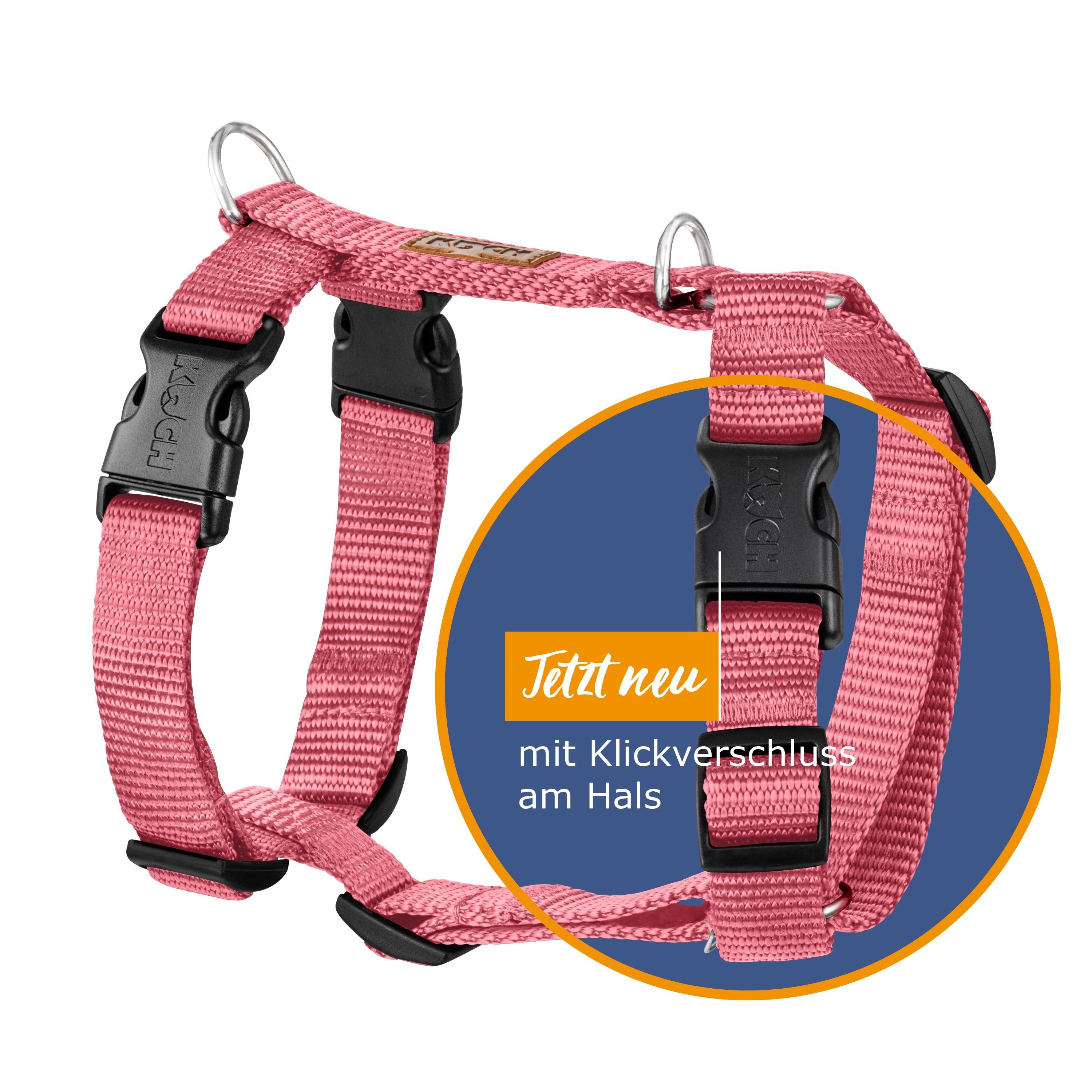 KOCH Comfort Hundegeschirr flamingo pink #farbe_flamingo pink