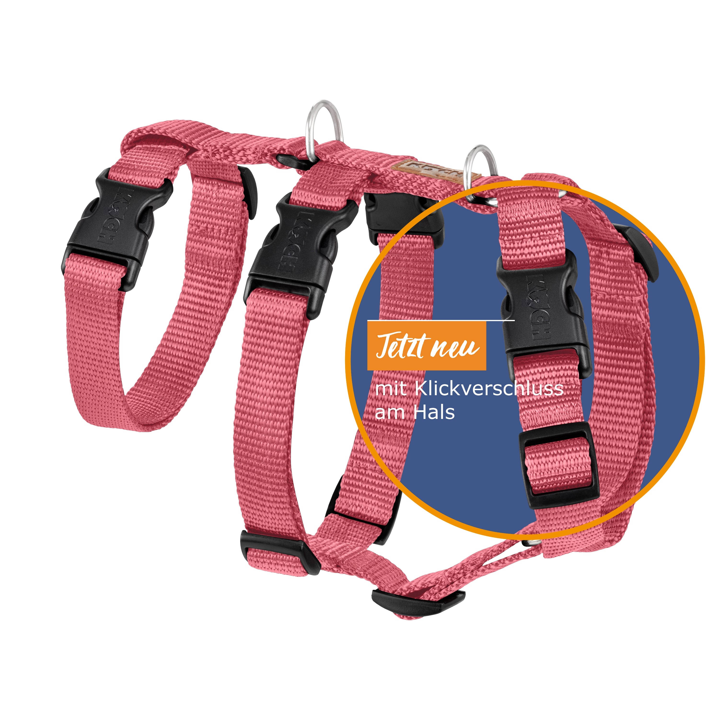 KOCH Comfort Sicherheitsgeschirr, Panikgeschirr flamingo pink #farbe_flamingo pink