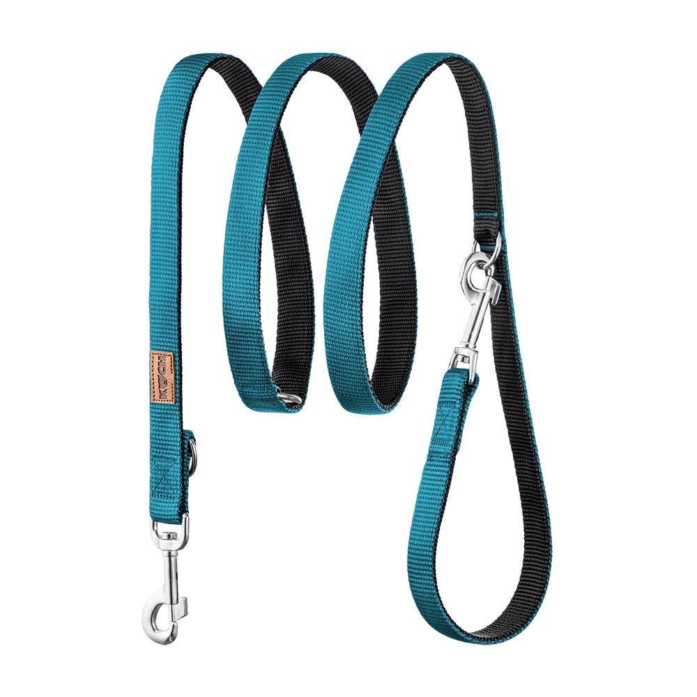KOCH Comfort Plus Hundeleine 2 & 3 Meter verstellbar petrol #farbe_petrol