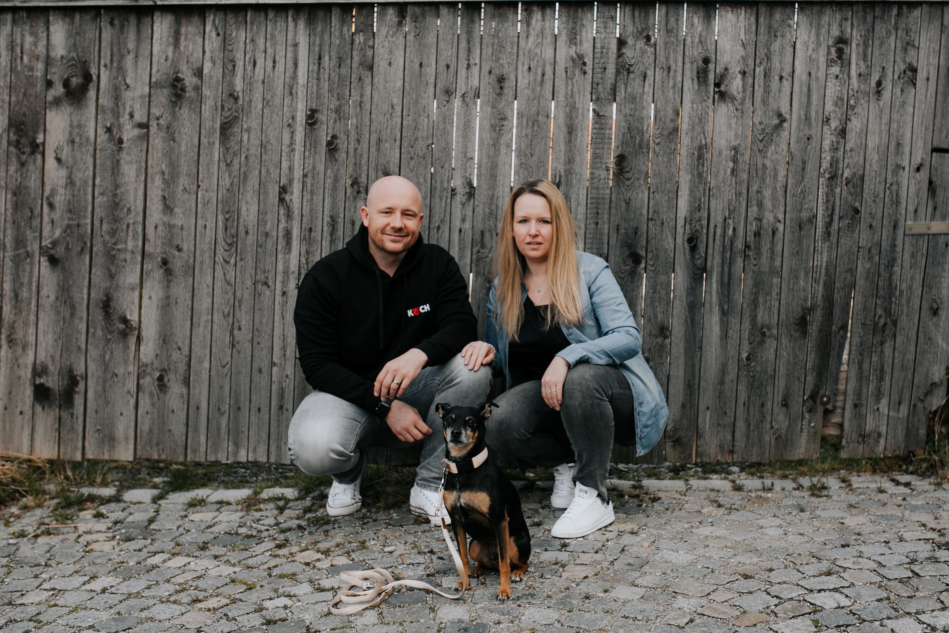 Julia und Silvio mit Phillo von KOCH Heimtierwelt