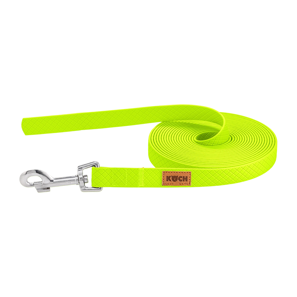 KOCH Waterproof Schleppleine wasserfest neogrün ohne Handschlaufe #farbe_neongrün