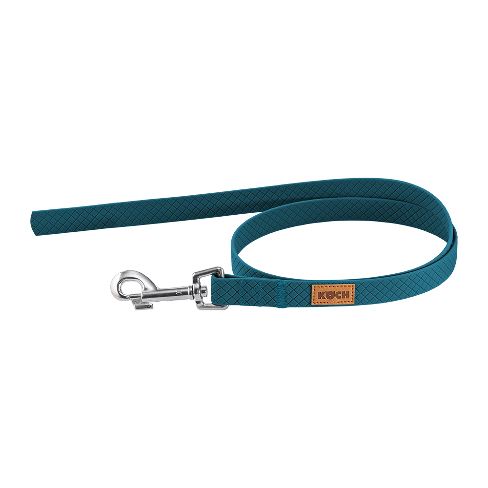 KOCH Waterproof Trainingsleine wasserfest 1 Meter petrol ohne Handschlaufe #farbe_petrol ohne Handschlaufe