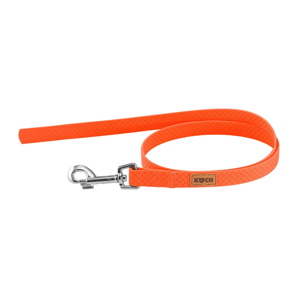 KOCH Waterproof Trainingsleine wasserfest 1 Meter neonorange ohne Handschlaufe #farbe_neonorange ohne Handschlaufe