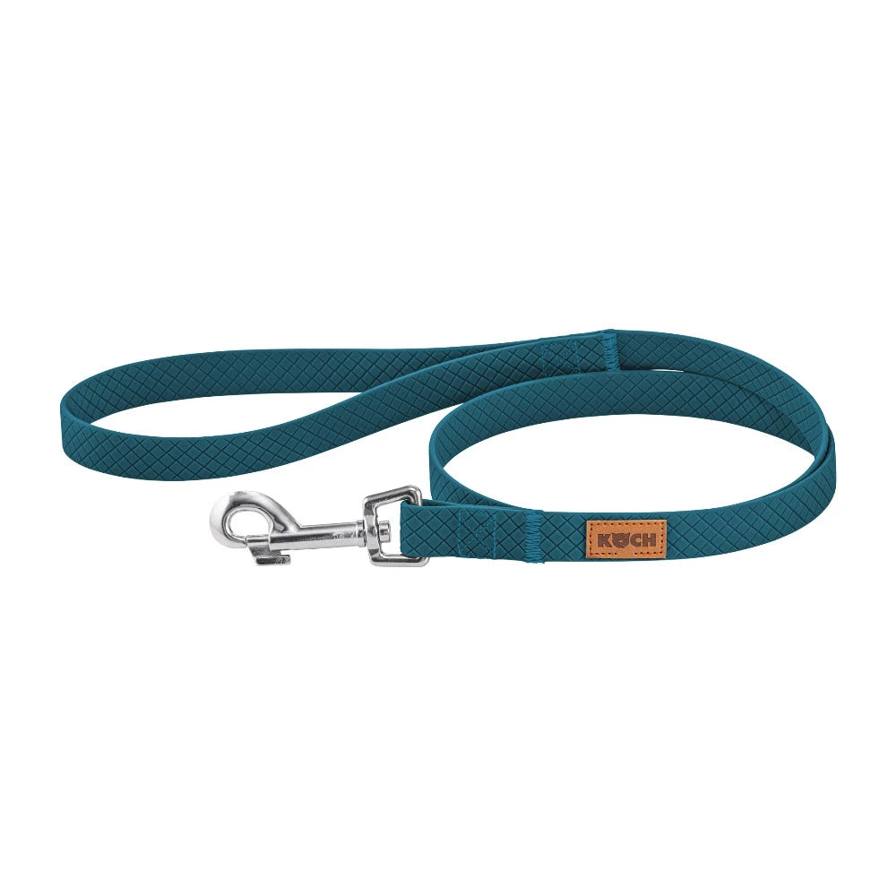 KOCH Waterproof Trainingsleine wasserfest 1 Meter petrol mit Handschlaufe #farbe_petrol mit Handschlaufe