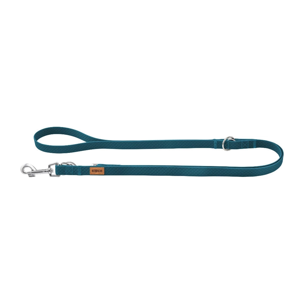 KOCH Waterproof Hundeleine 2 Meter verstellbar petrol #farbe_petrol