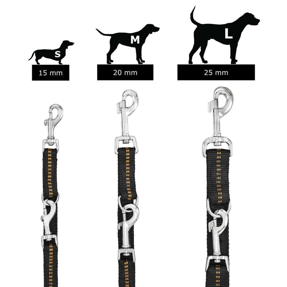 KOCH Premium Hundeleine gepolstert 2 & 3 Meter verstellbar