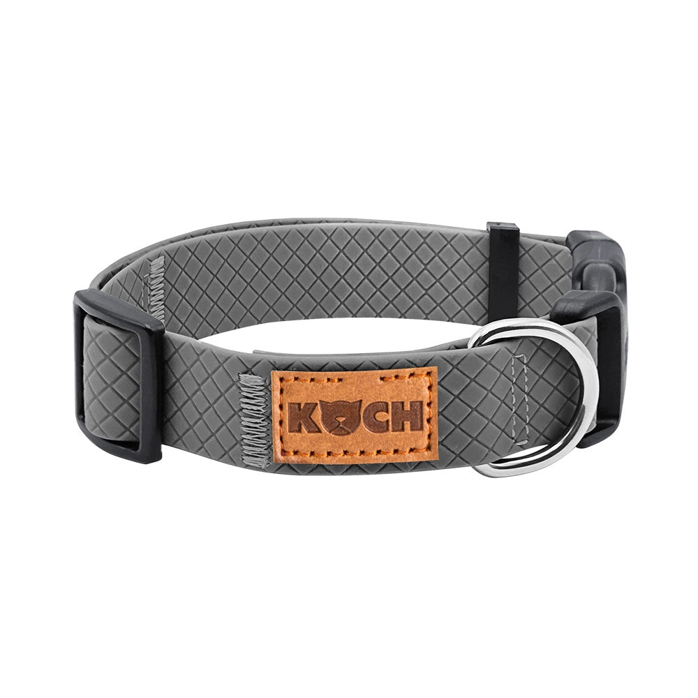 Wasserfestes Hundehalsband von KOCH in Farbe grau #farbe_grau