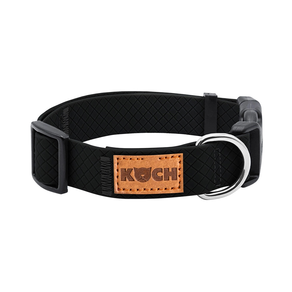 Wasserfestes Hundehalsband von KOCH in Farbe schwarz #farbe_schwarz