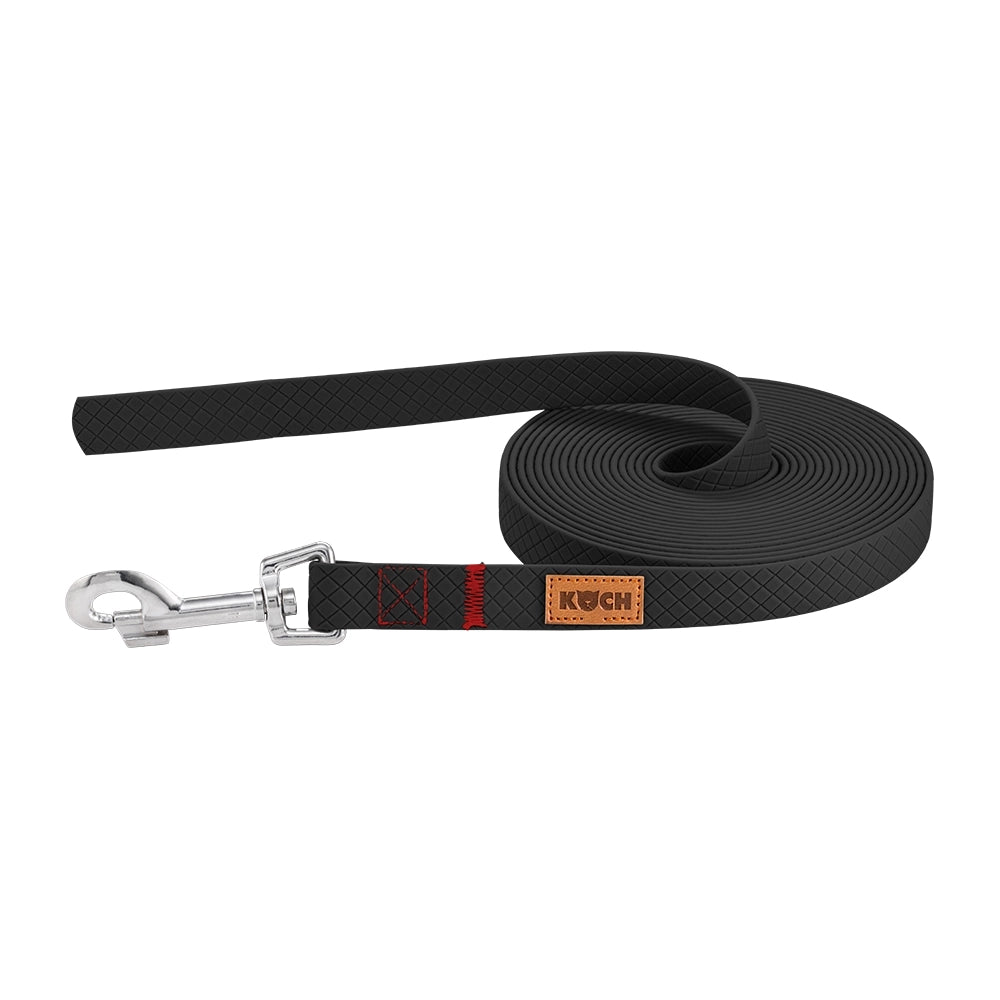 KOCH Waterproof Schleppleine wasserfest schwarz ohne Handschlaufe #farbe_schwarz