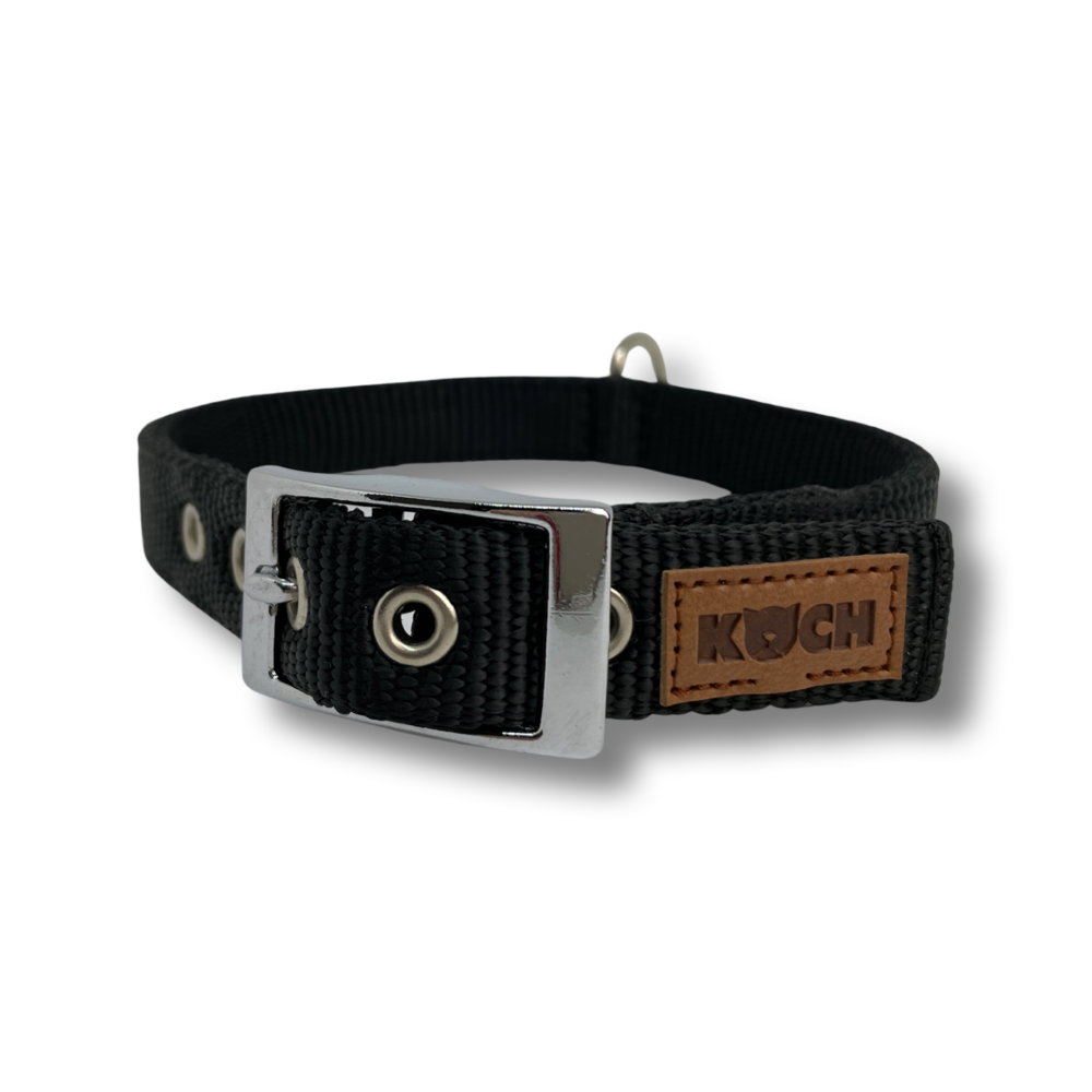 KOCH Classic Hundehalsband mit Schnalle Farbe schwarz