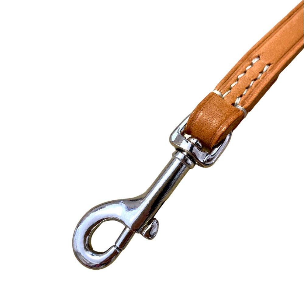 KOCH Hundeleine Zügelleder handgenäht natur #farbe_natur