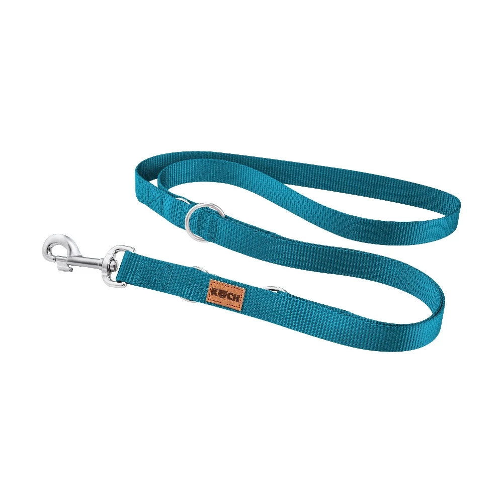 KOCH Comfort Hundeleine 2 & 3 Meter verstellbar petrol #farbe_petrol