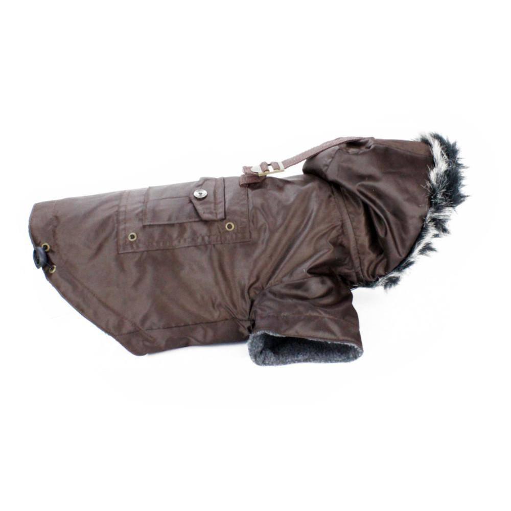 KOCH Nylon Parka mit Kapuze braun #farbe_braun