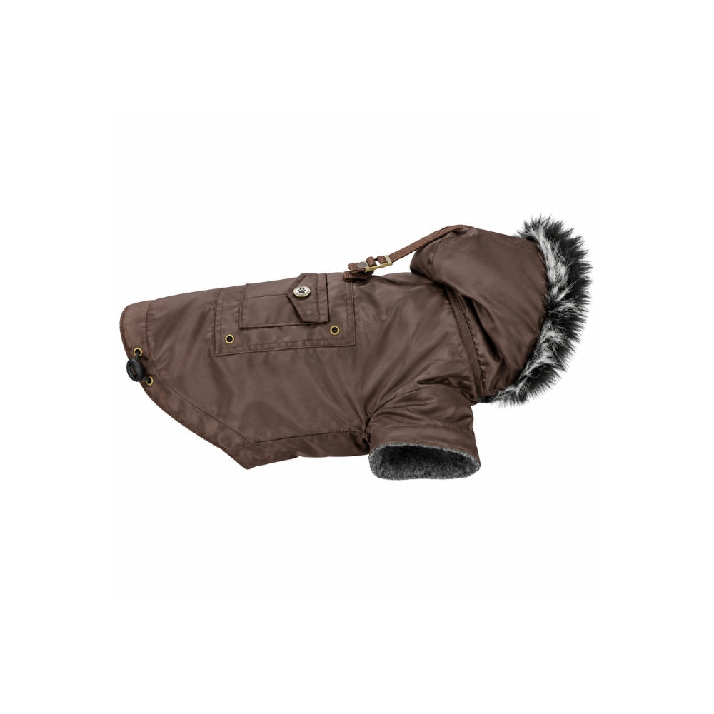 KOCH Nylon Parka mit Kapuze braun #farbe_braun