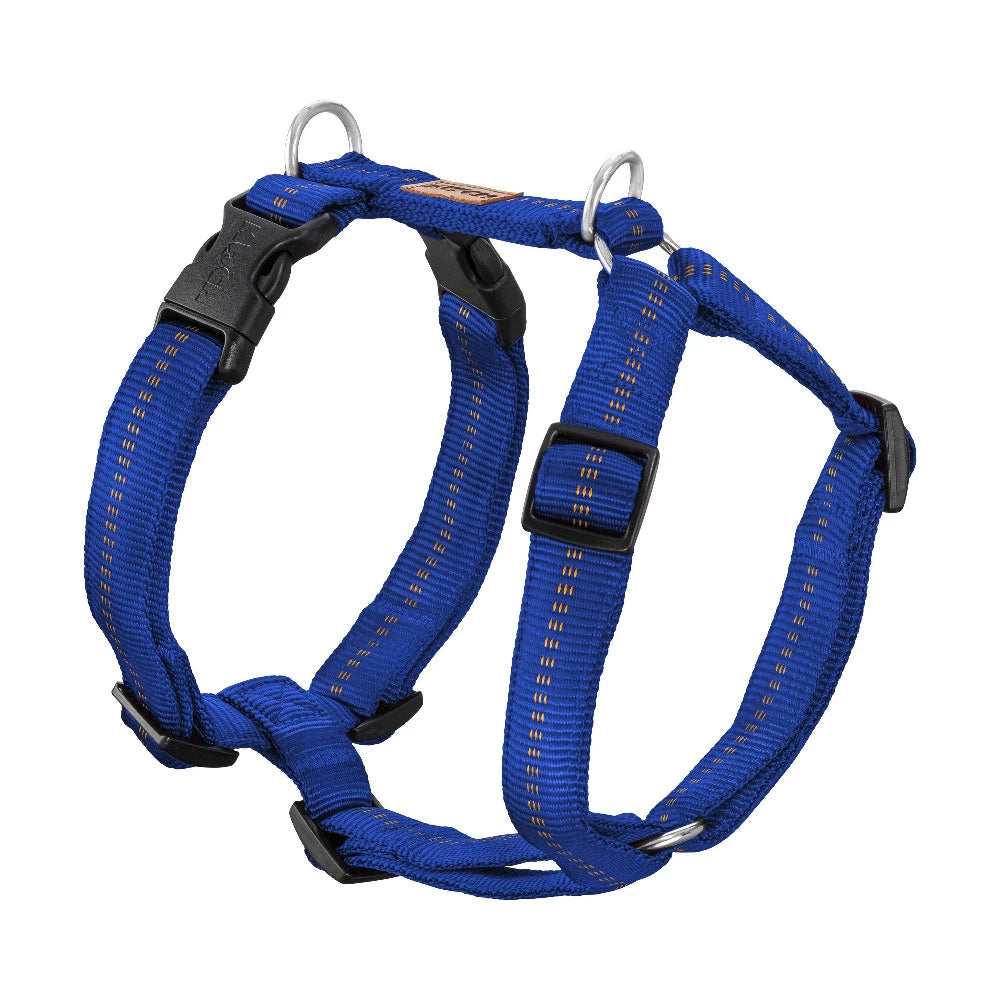KOCH Premium Hundegeschirr gepolstert | Kennfäden blau #farbe_blau mit Kennfäden