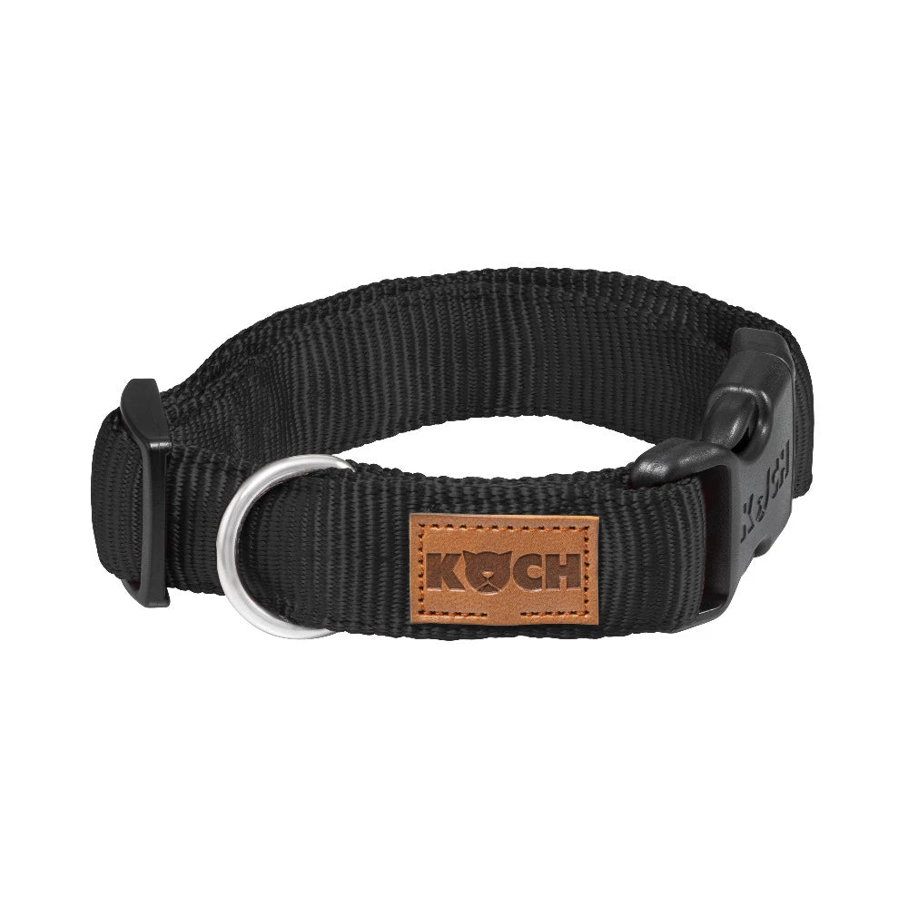 KOCH Premium Hundehalsband gepolstert schwarz #farbe_schwarz