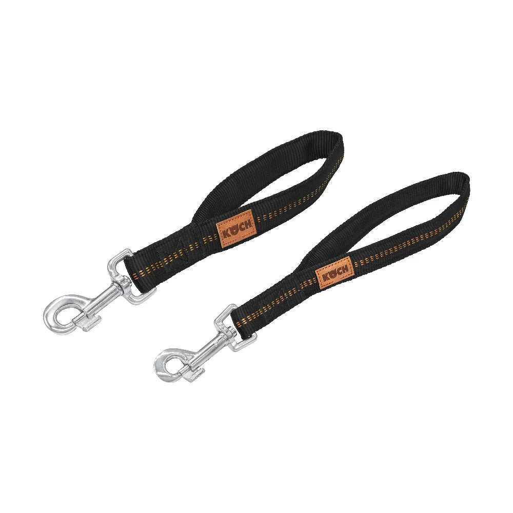 KOCH Premium Kurzführer gepolstert schwarz mit Kennfäden #farbe_schwarz mit Kennfäden