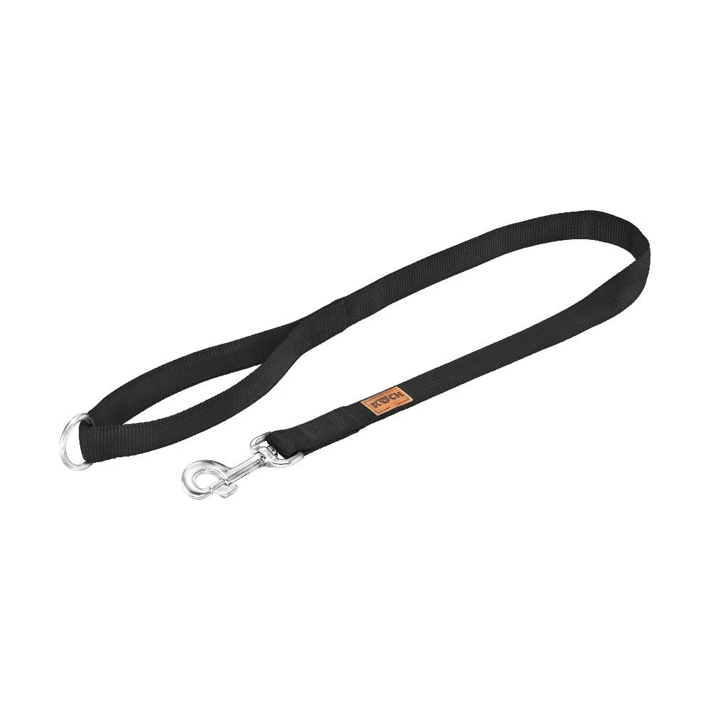 KOCH Premium Stadtleine gepolstert 1 Meter schwarz #farbe_schwarz