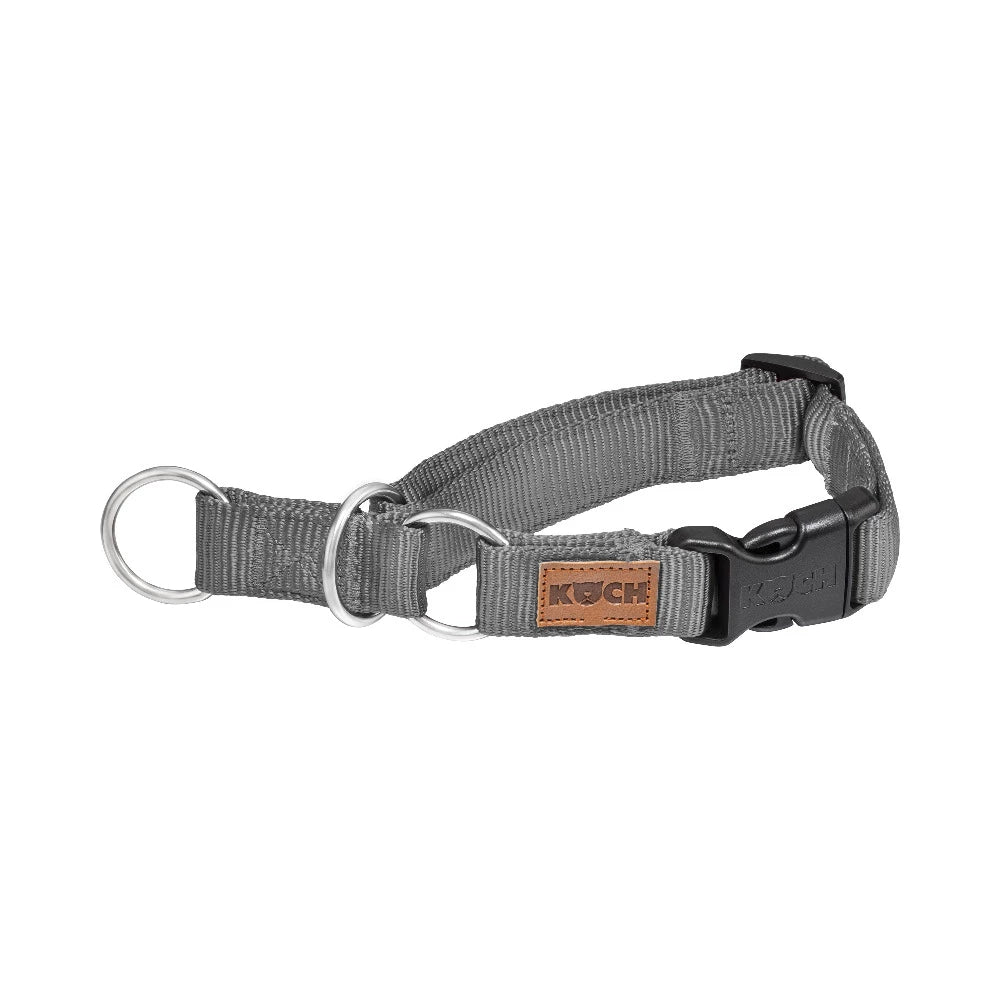 KOCH Premium Zugstopp-Halsband gepolstert grau #farbe_grau