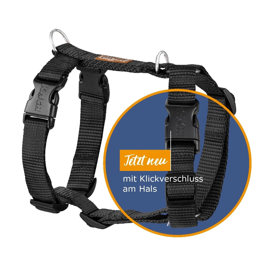 Comfort Hundegeschirr - schwarz / XS - 20mm | 38-49cm