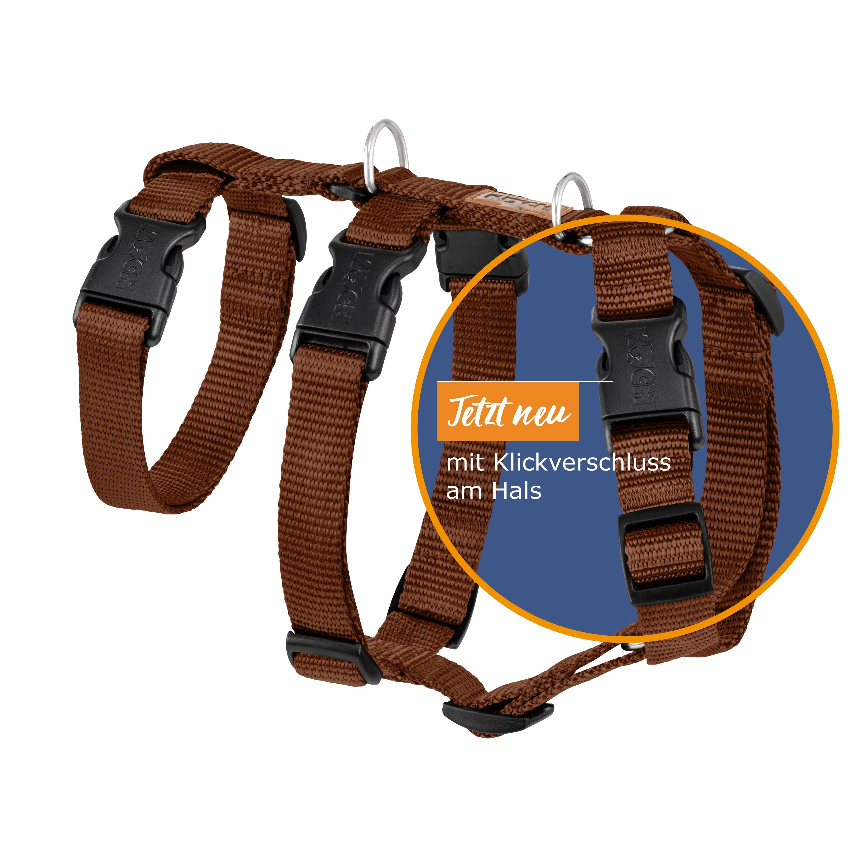 KOCH Comfort Sicherheitsgeschirr, Panikgeschirr dunkelbraun #farbe_dunkelbraun