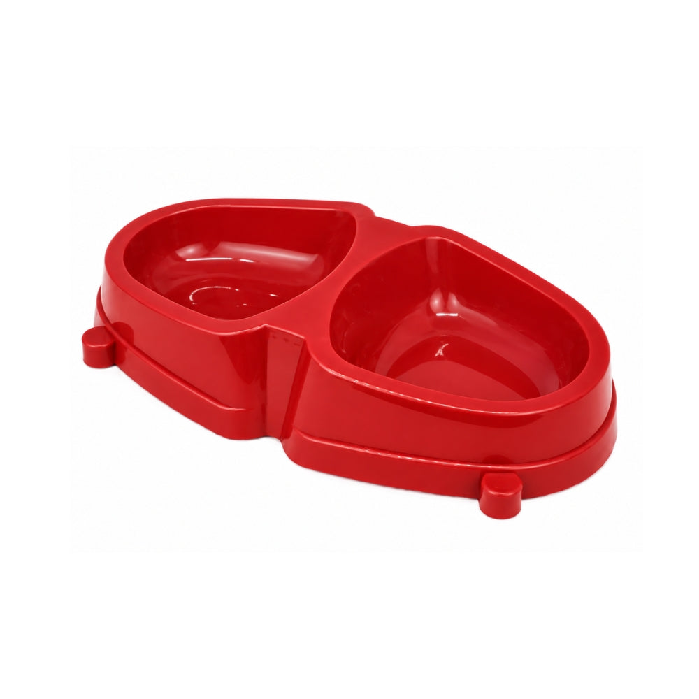 KOCH Doppelnapf | Anti-Slip klein Liter rot