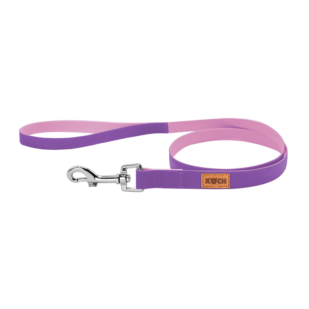 KOCH Trainingsleine Bicolor 1 Meter mit Handschlaufe in Farbe flieder/rosé #farbe_flieder/rosé