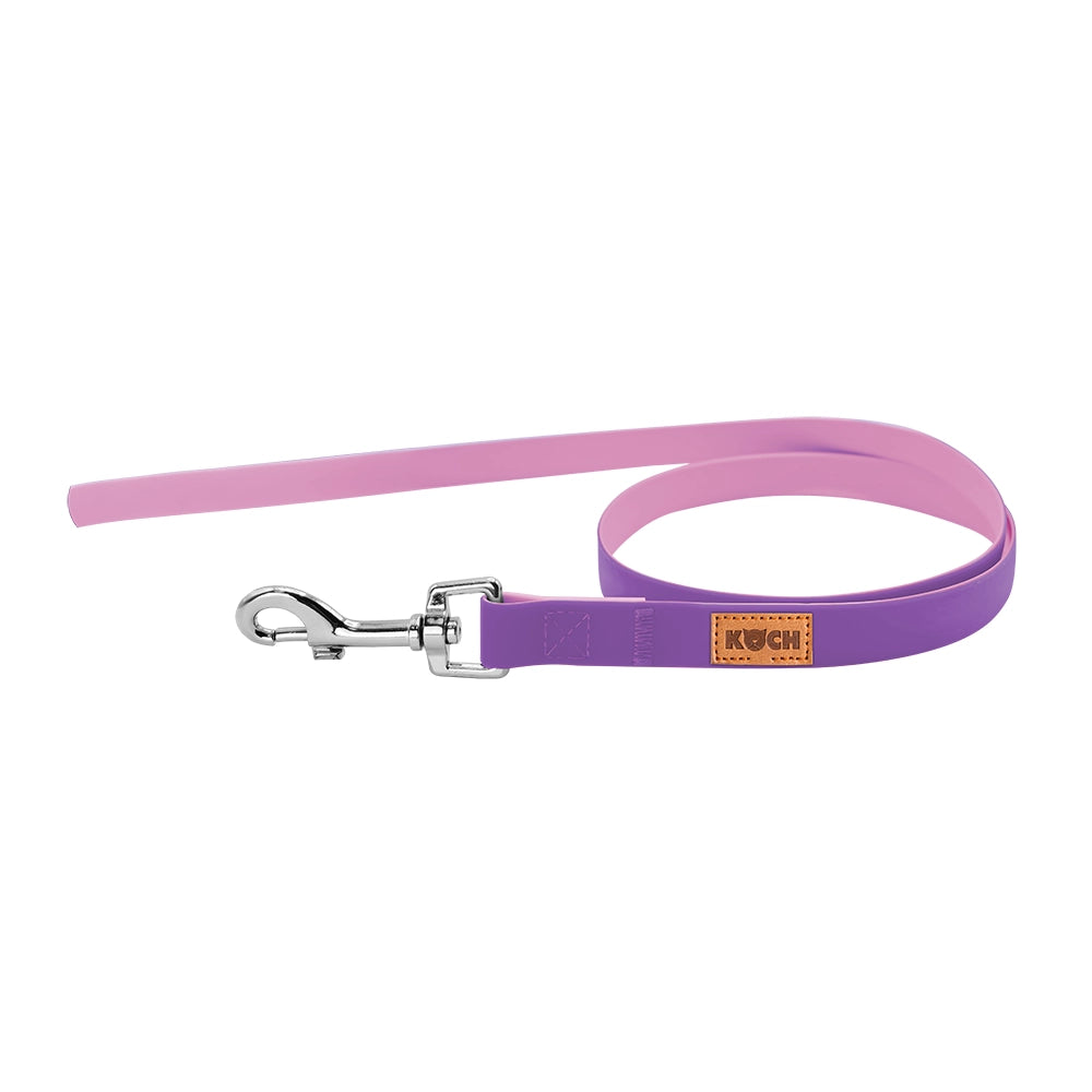 KOCH Trainingsleine Bicolor 1 Meter ohne Handschlaufe in Farbe flieder/rosé #farbe_flieder/rosé