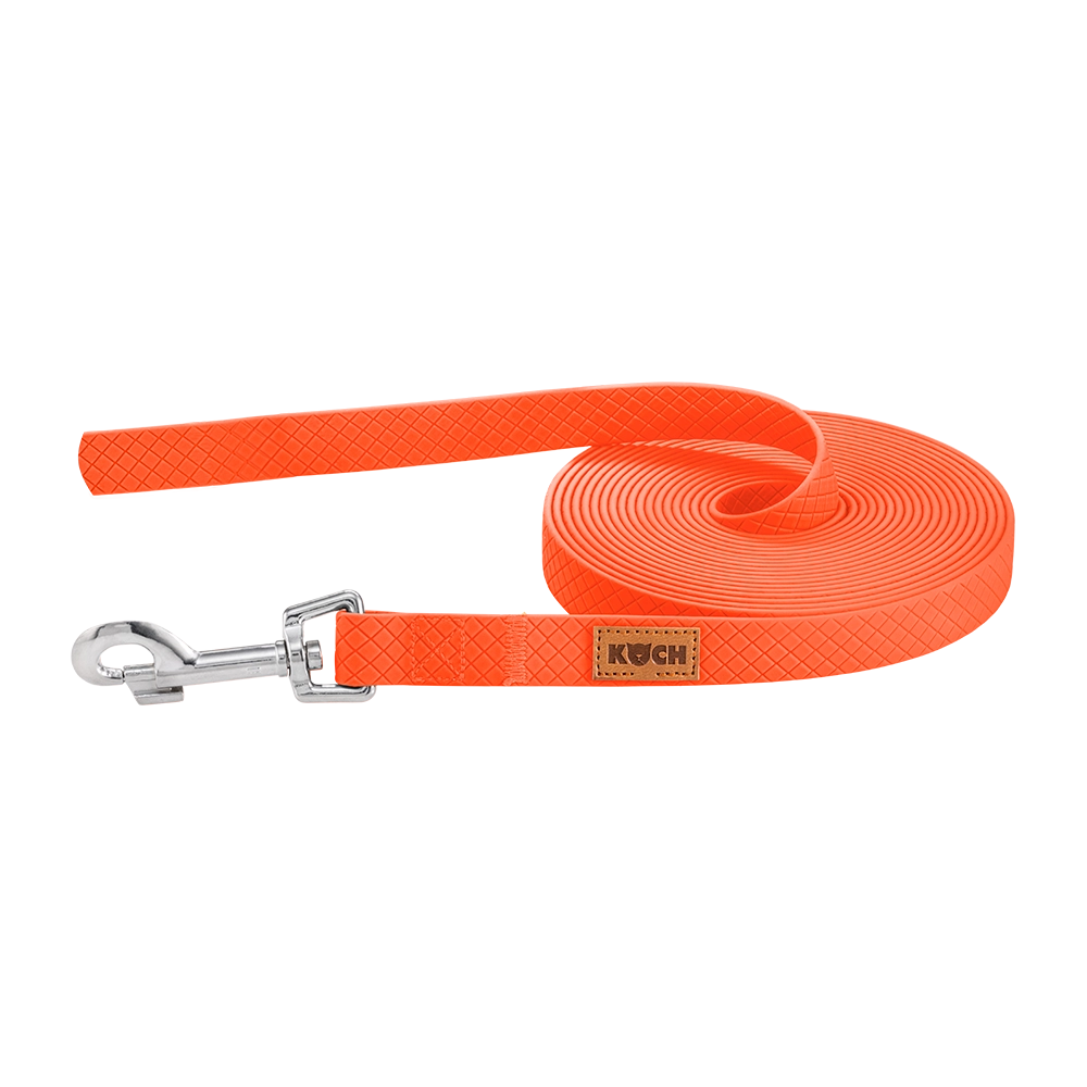 KOCH Waterproof Schleppleine wasserfest neonorange ohne Handschlaufe #farbe_neonorange