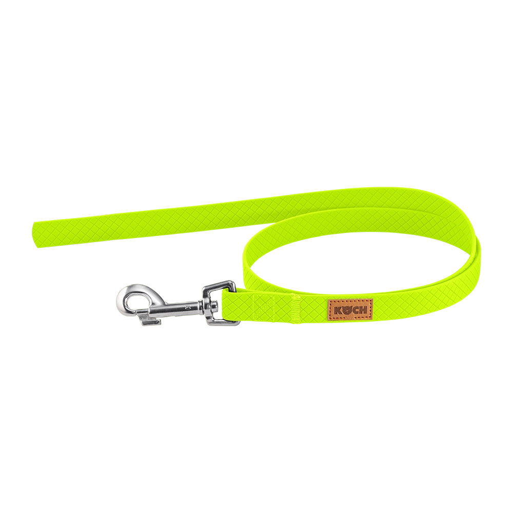 KOCH Waterproof Trainingsleine wasserfest 1 Meter neongrün ohne Handschlaufe #farbe_neongrün ohne Handschlaufe