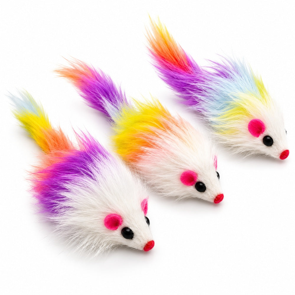 Katzenspielzeug Faschingsmaus | 3er Set