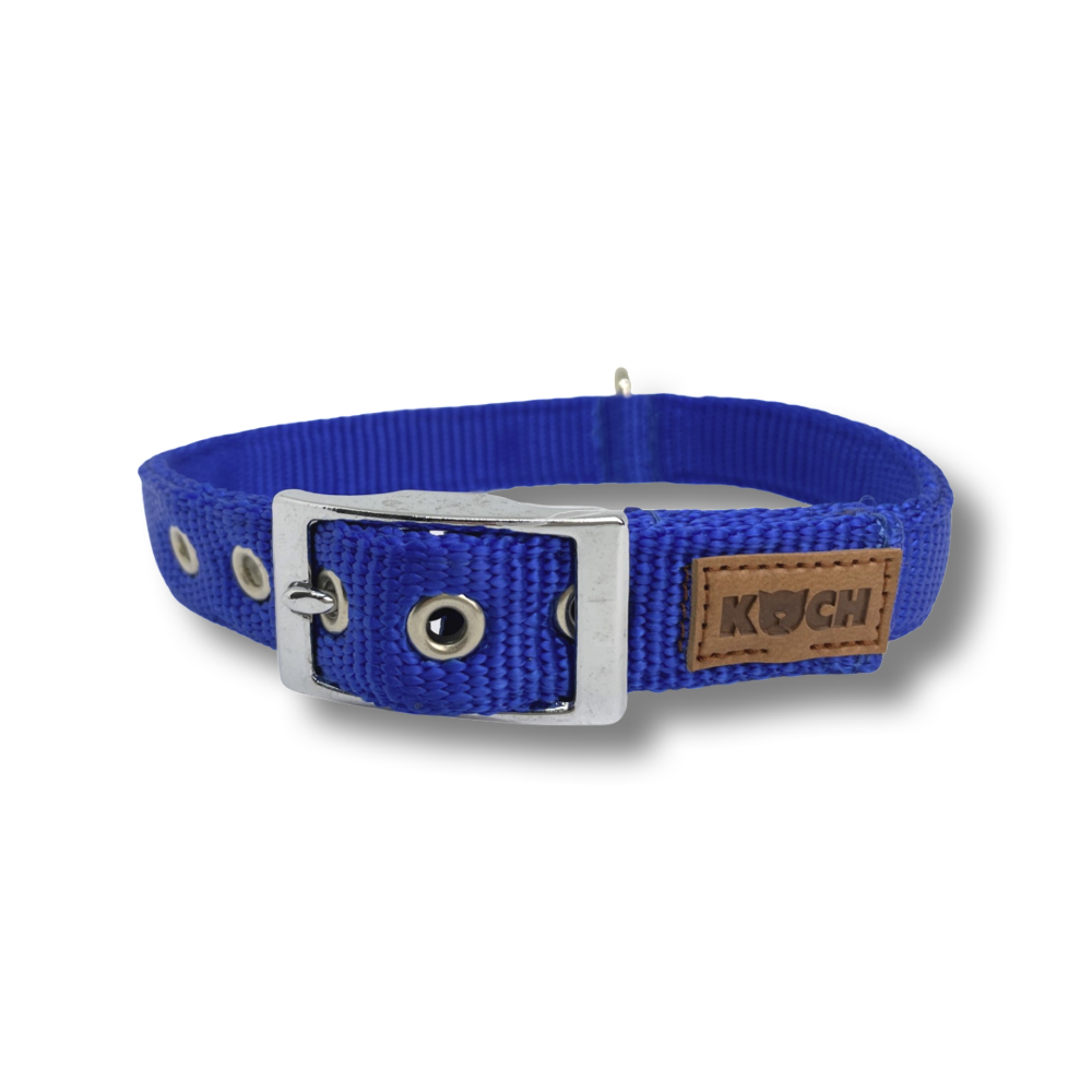 KOCH Classic Hundehalsband mit Schnalle Farbe blau