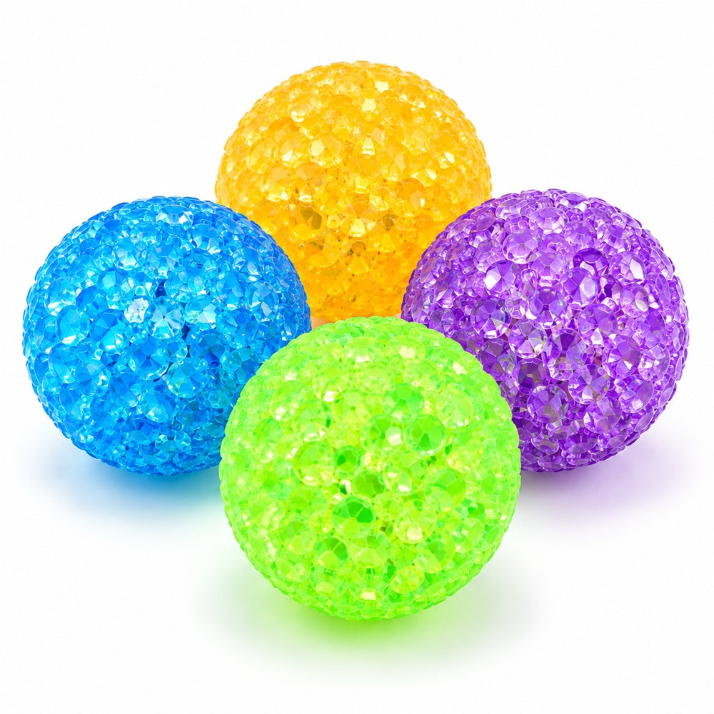 Katzenspielzeug Glitterball | 4er Set