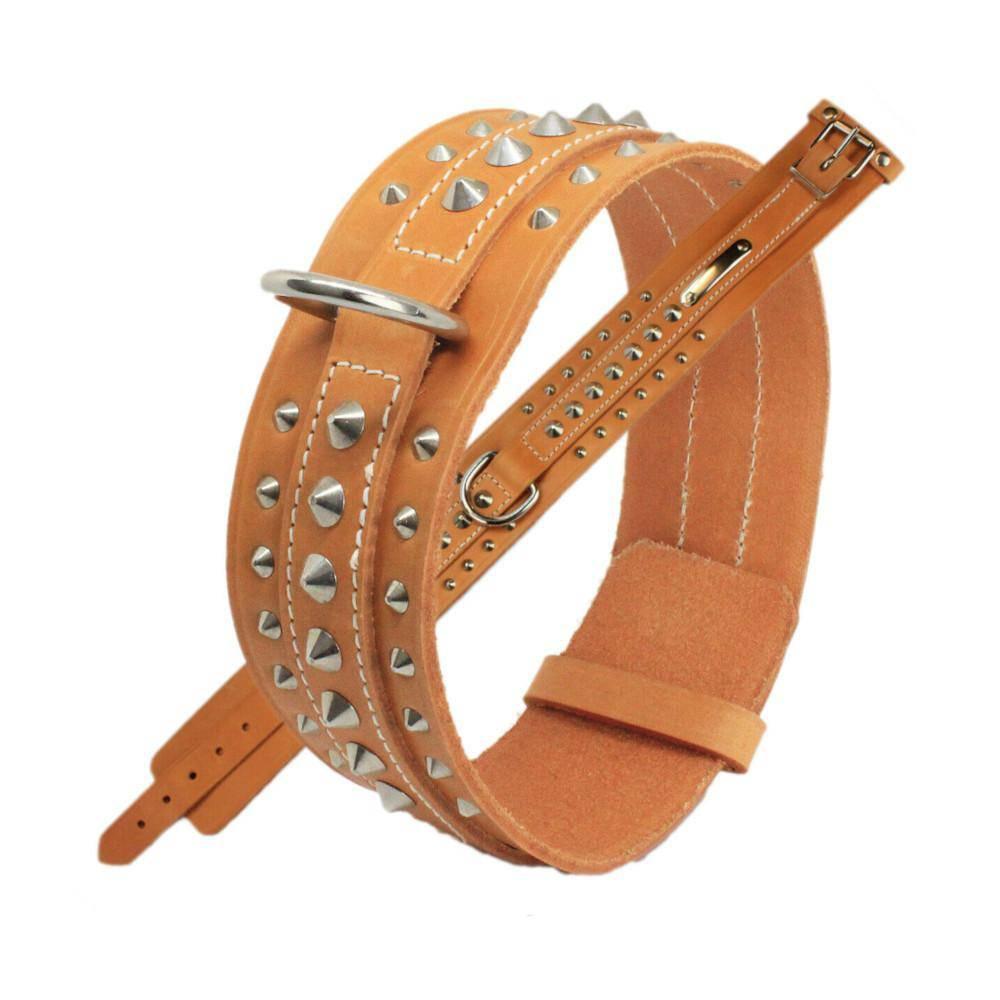 Boxerhalsband aus Zügelleder - 50 cm