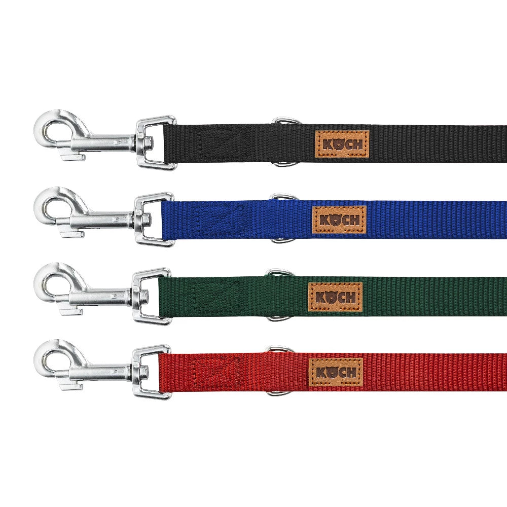 Classic Hundeleine verstellbar - 2 & 3 Meter - rot / 15mm | 200cm